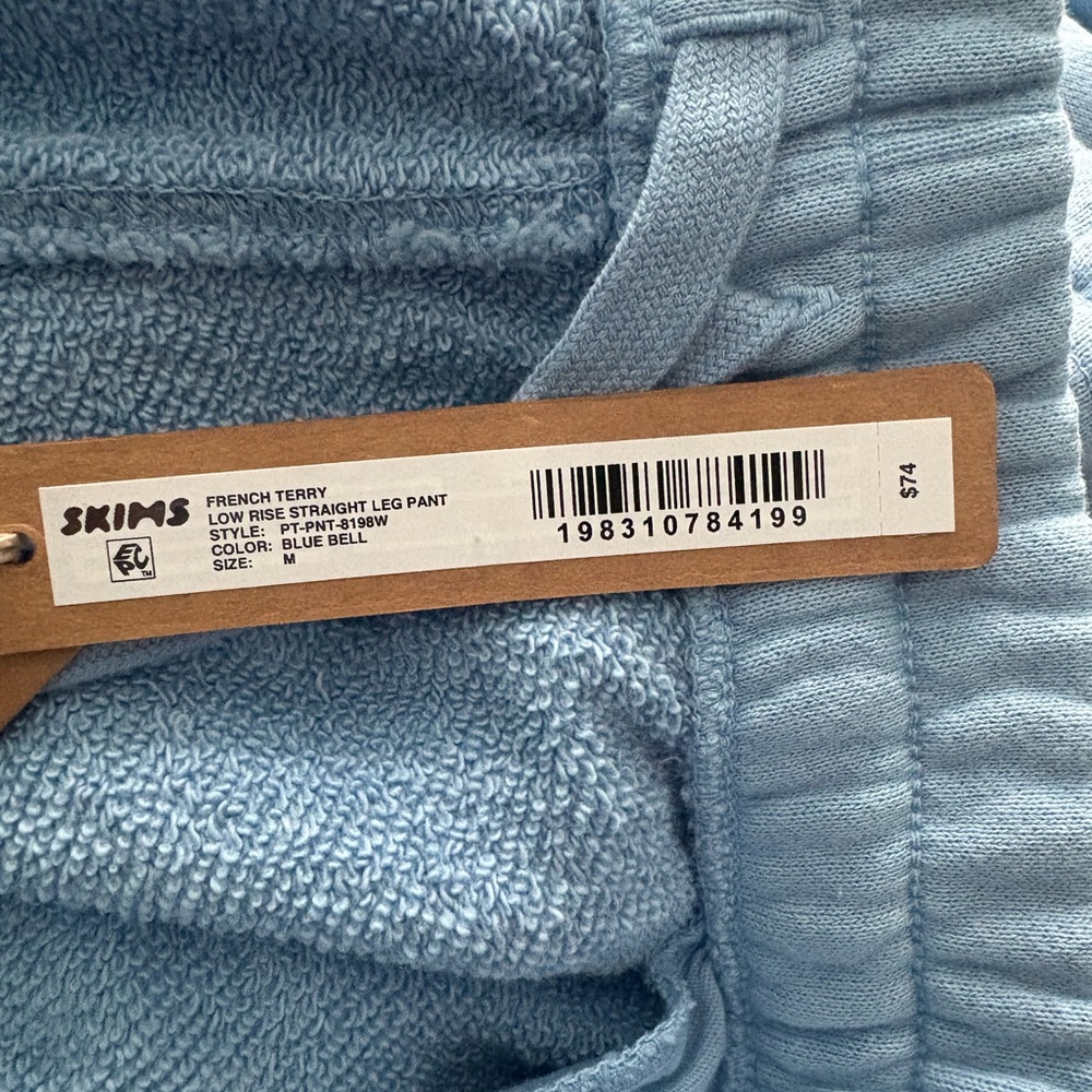SKIMS Light Blue Wide-Leg Track Pants - Picture 5 of 5